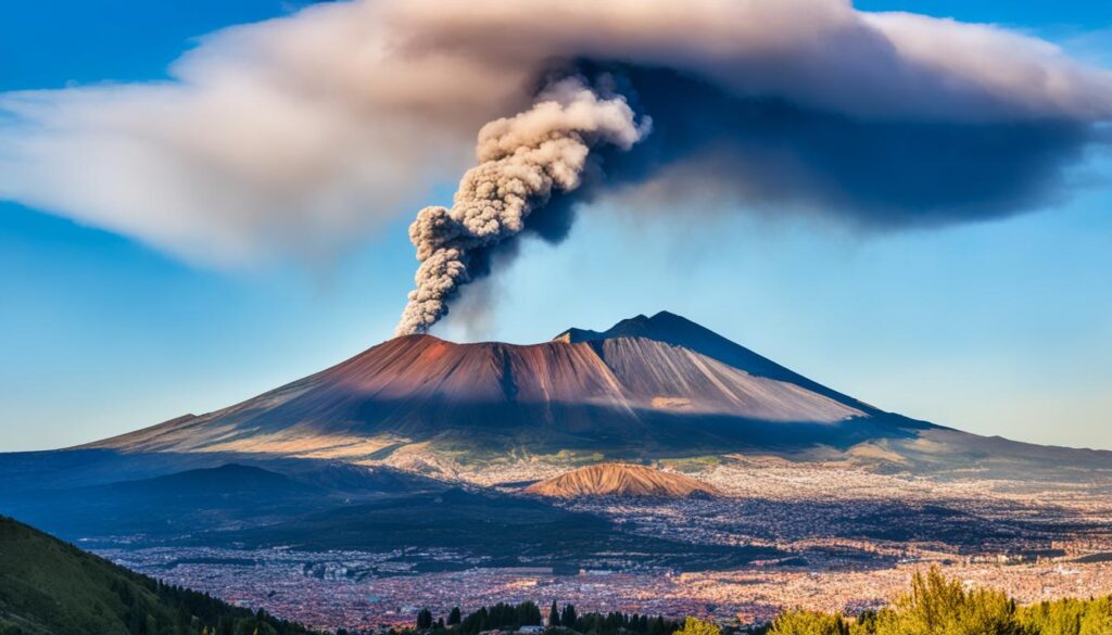 Mount Vesuvius crater